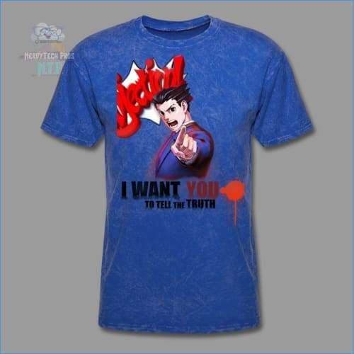 Ace Attorney- I want you - Mens Tshirt - S - Mens T-Shirt