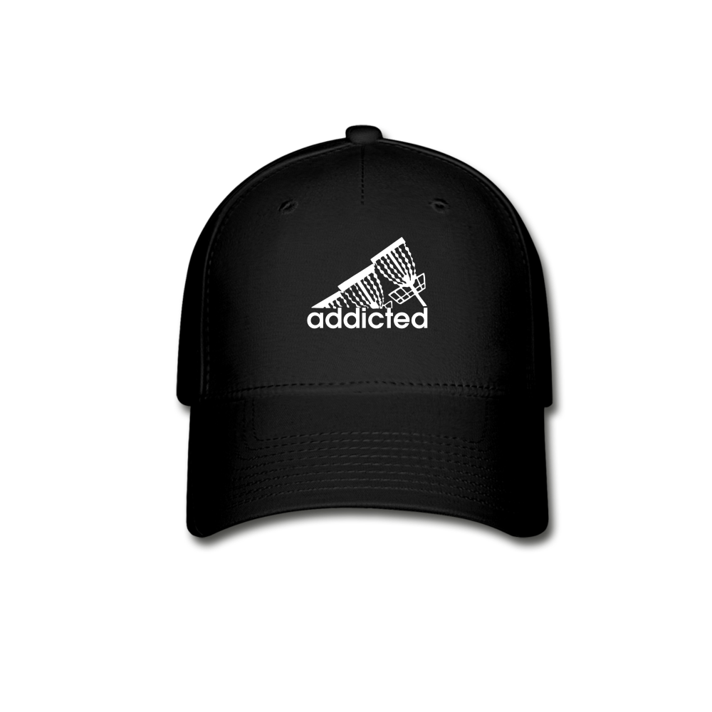 Addicted (to frisbee golf) Flexfit -Baseball Cap - black
