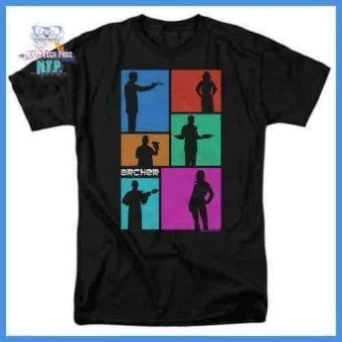 Archer - Silhouettes Short Sleeve Adult
