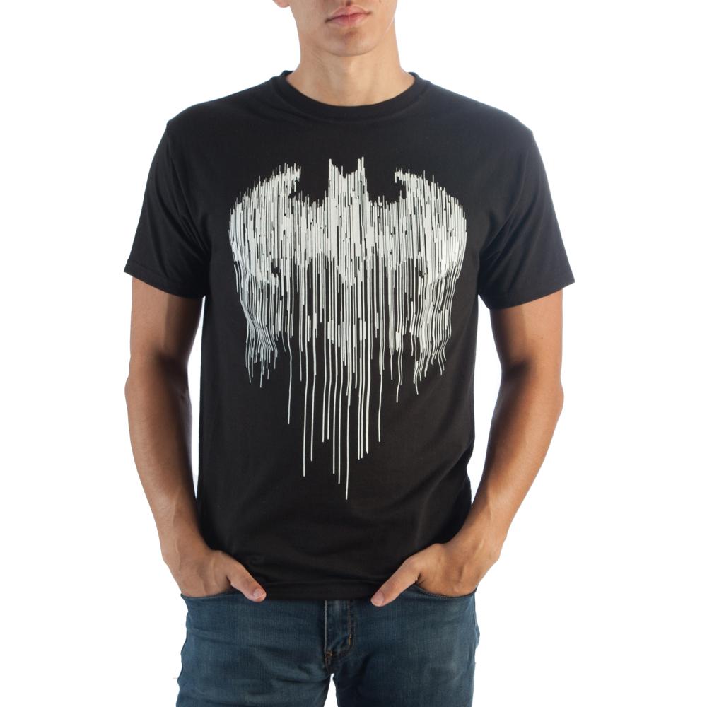 Batman Line Drip Black T-Shirt