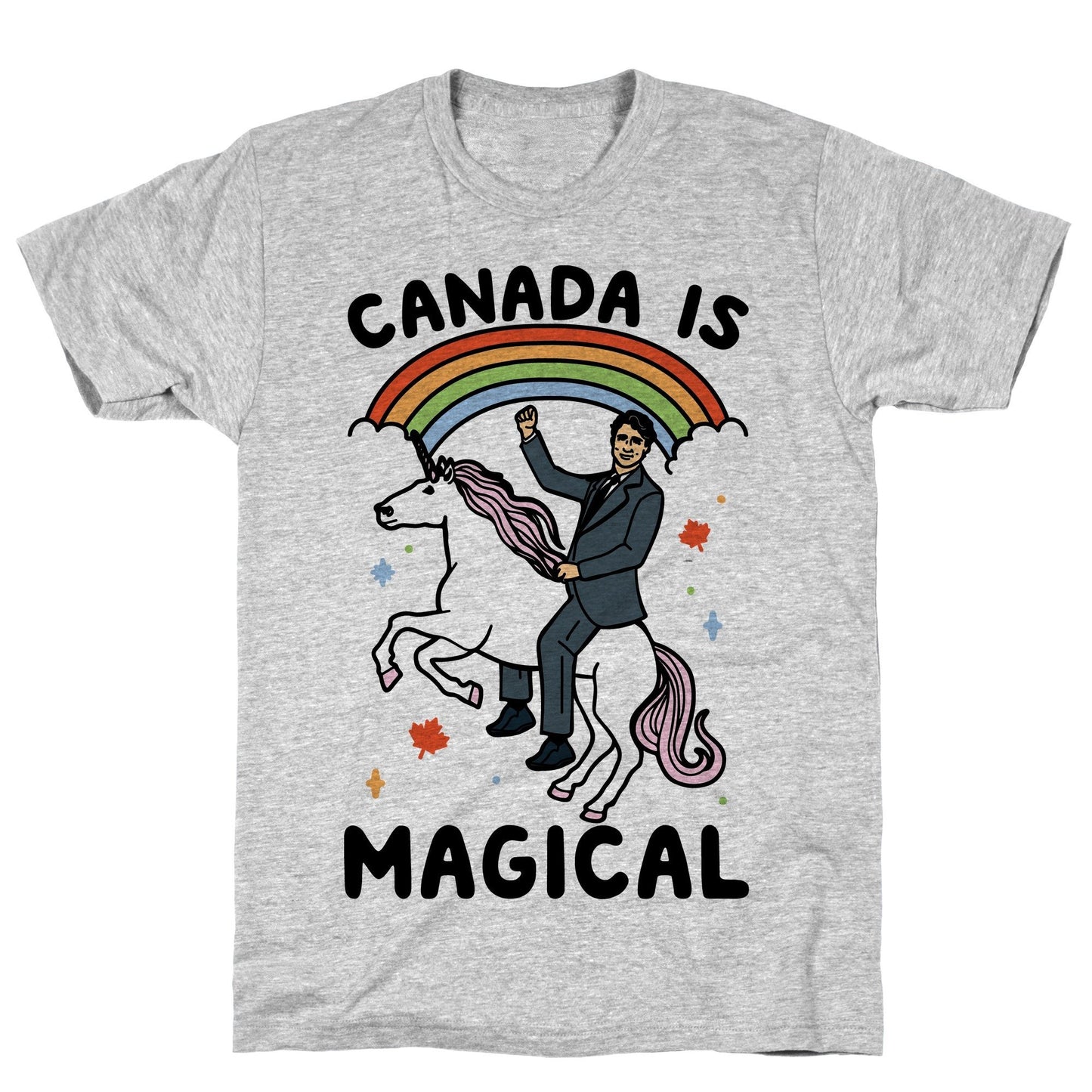 Canada Is Magical Athletic Gray Unisex Cotton Tee