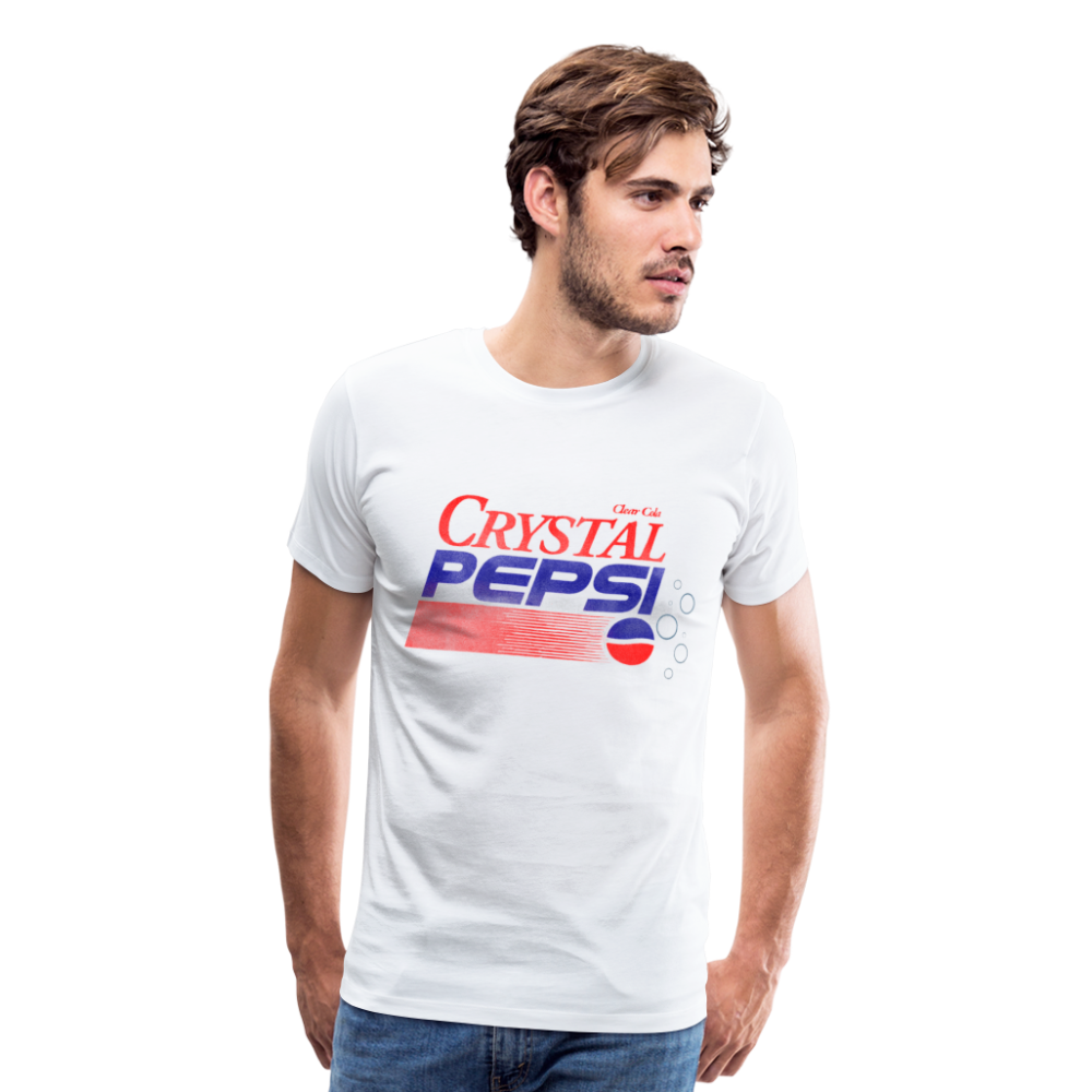 Crystal Pepsi- Men's Premium T-Shirt - white