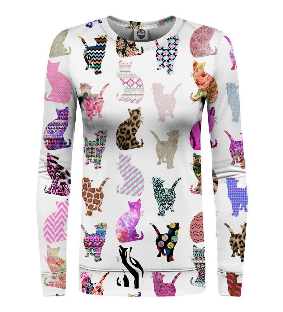 Comic Cats womens sweater