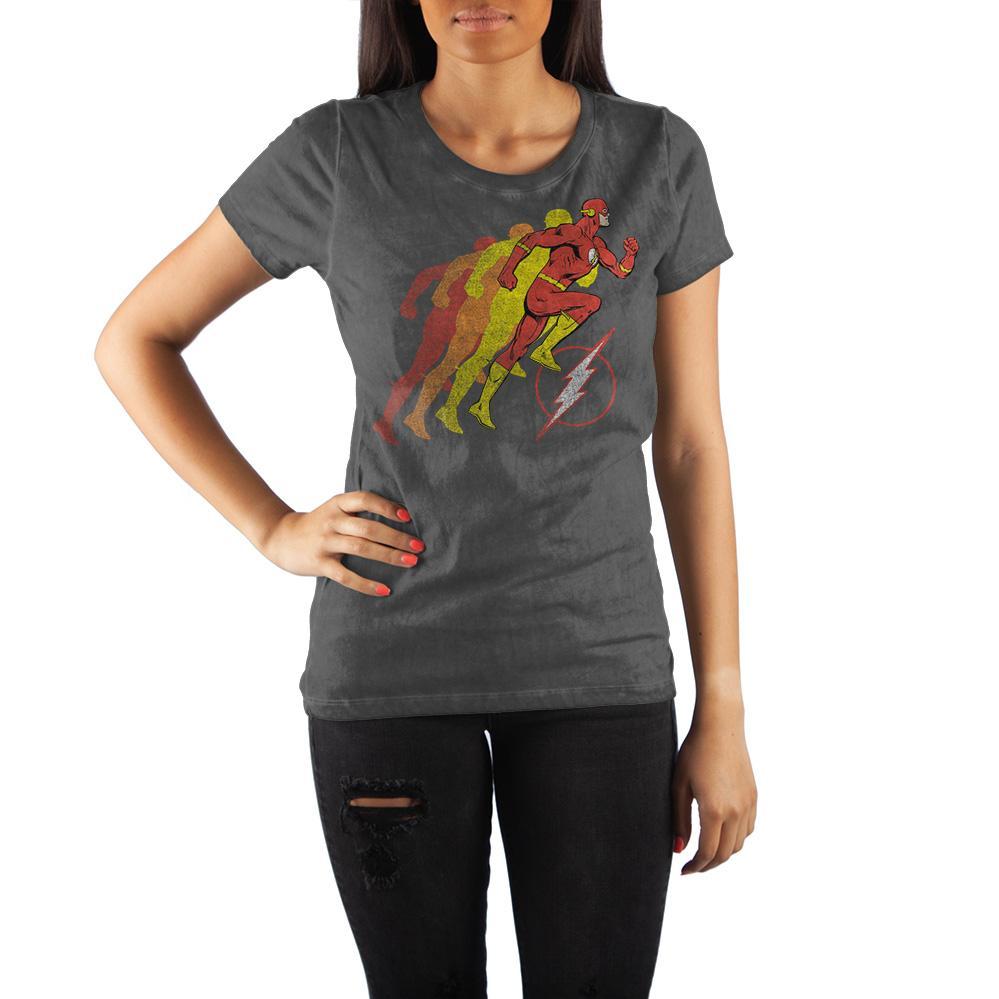 DC Comics Flash Running Logo Women's Black T-Shirt