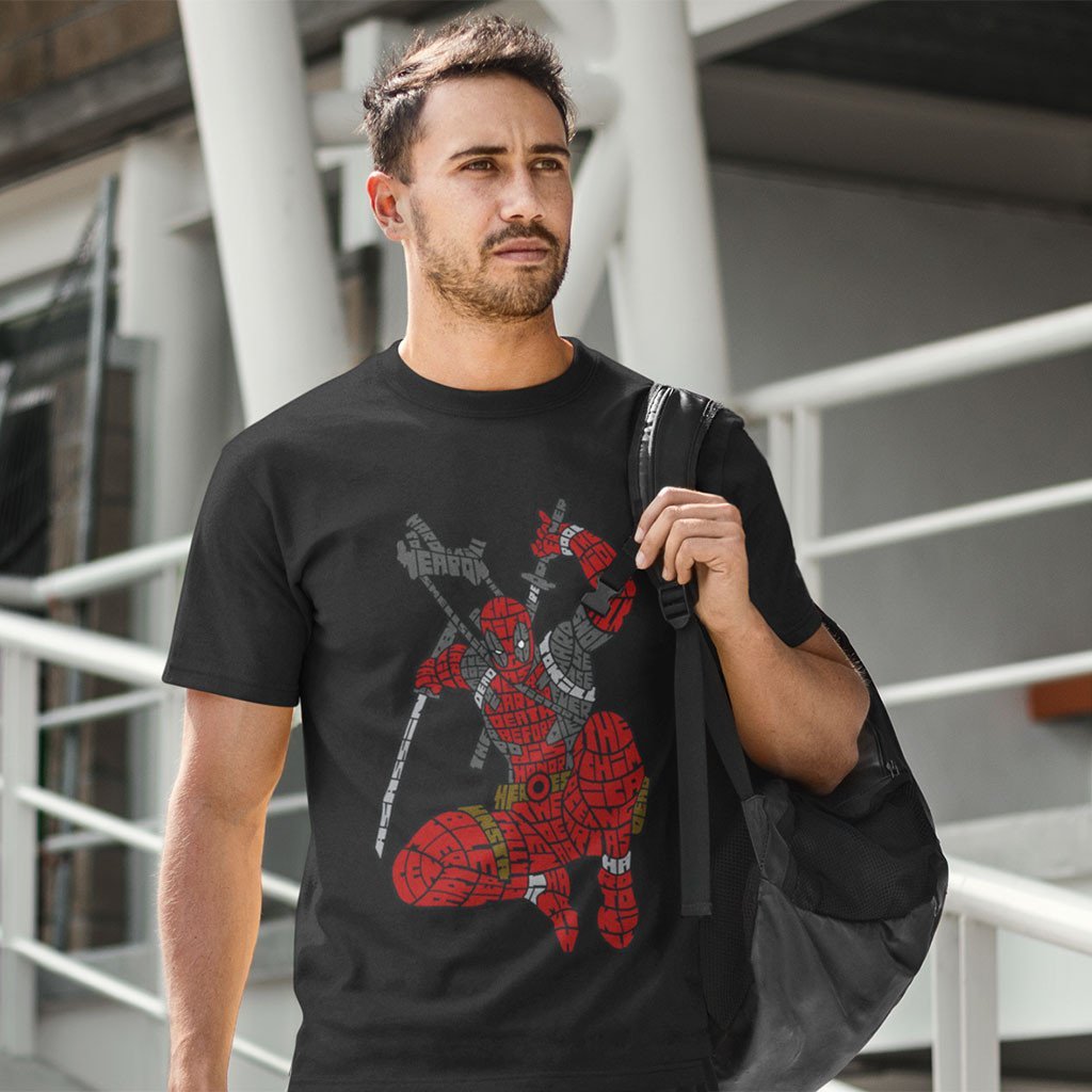 Deadpool Typographic T-shirt