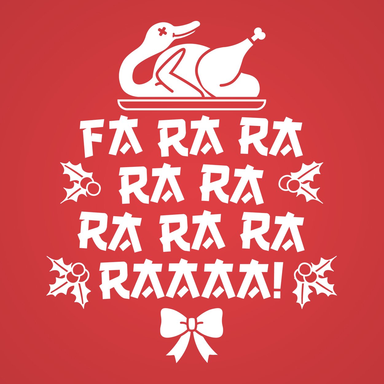 Fa Ra Ra Christmas Duck Women's Relaxed Fit Tri-Blend T-Shirt