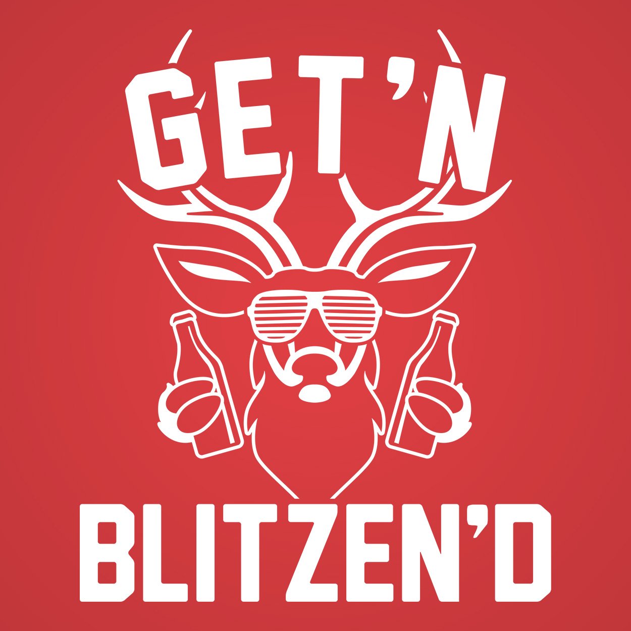 Gettin Blitzened Men's Tri-Blend T-Shirt