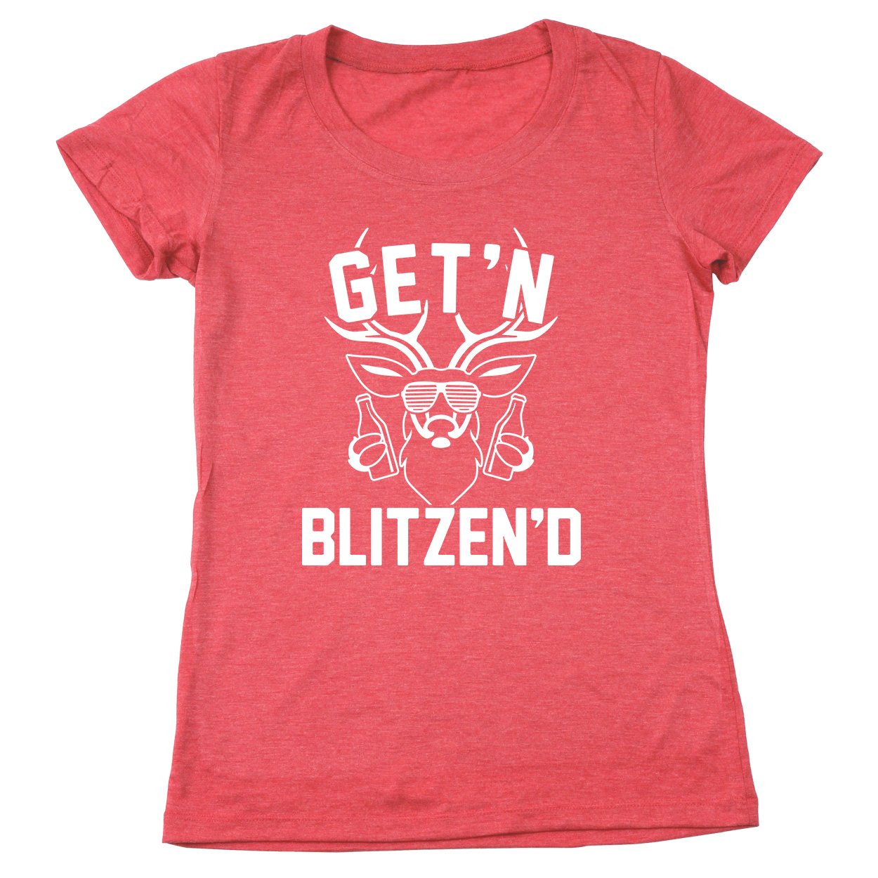 Gettin Blitzened Women's Relaxed Fit Tri-Blend T-Shirt