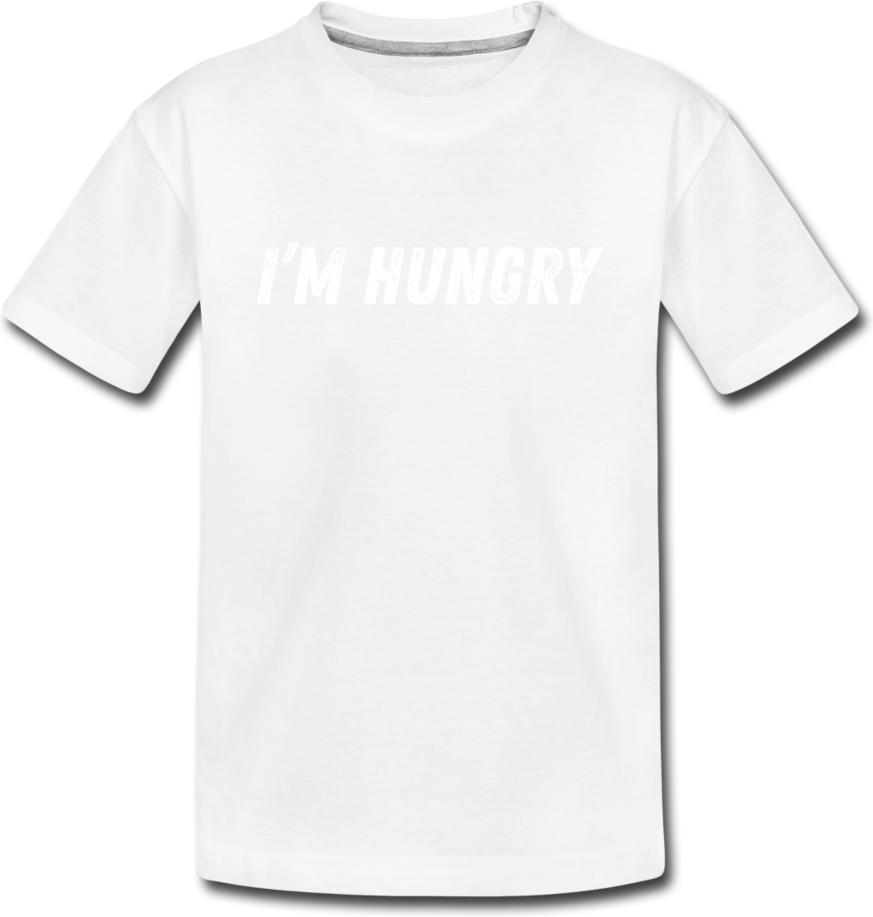 I’m Hungry-Kids' Premium T-Shirt - white