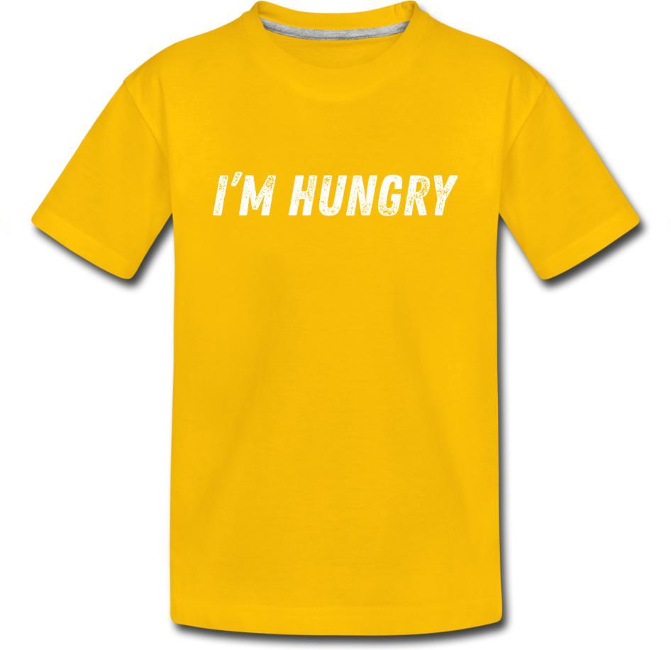 I’m Hungry-Kids' Premium T-Shirt - sun yellow