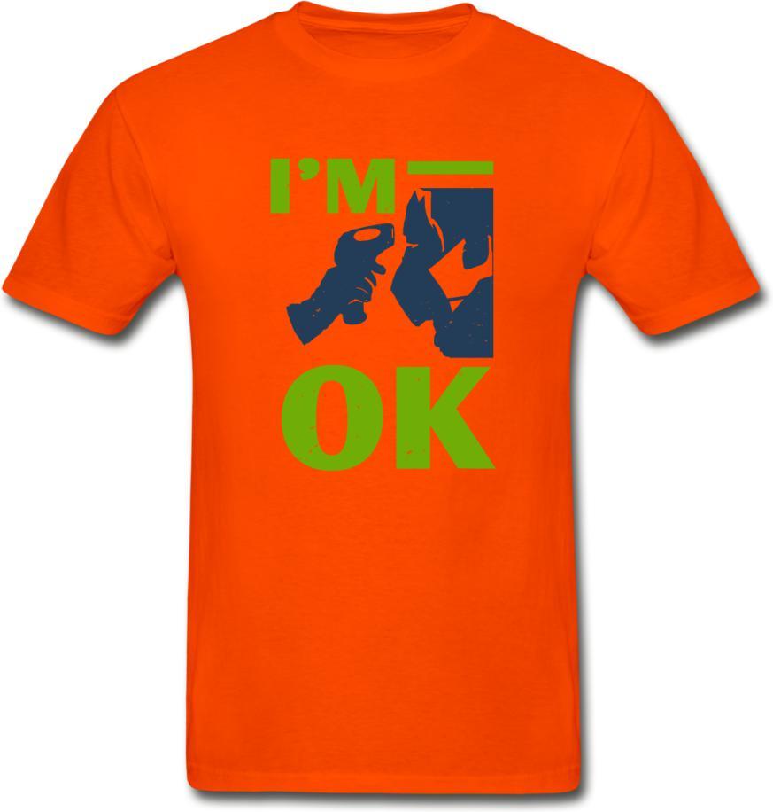 I'm Ok- Hanes Adult Tagless T-Shirt - orange