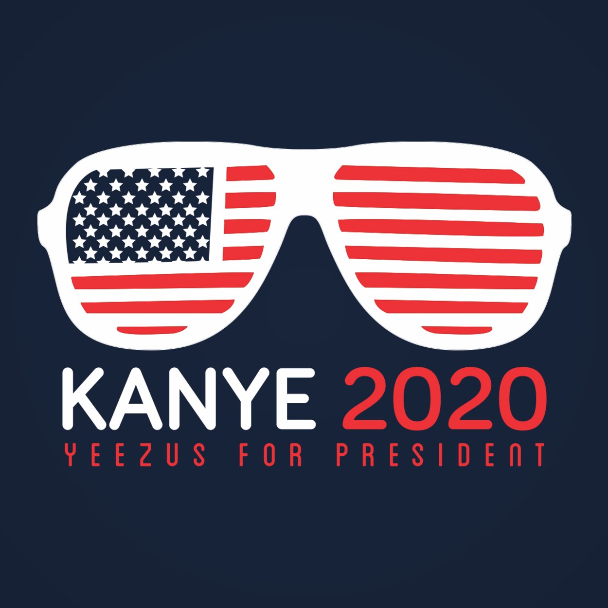 Kanye 2020 For President Men's Tri-Blend T-Shirt