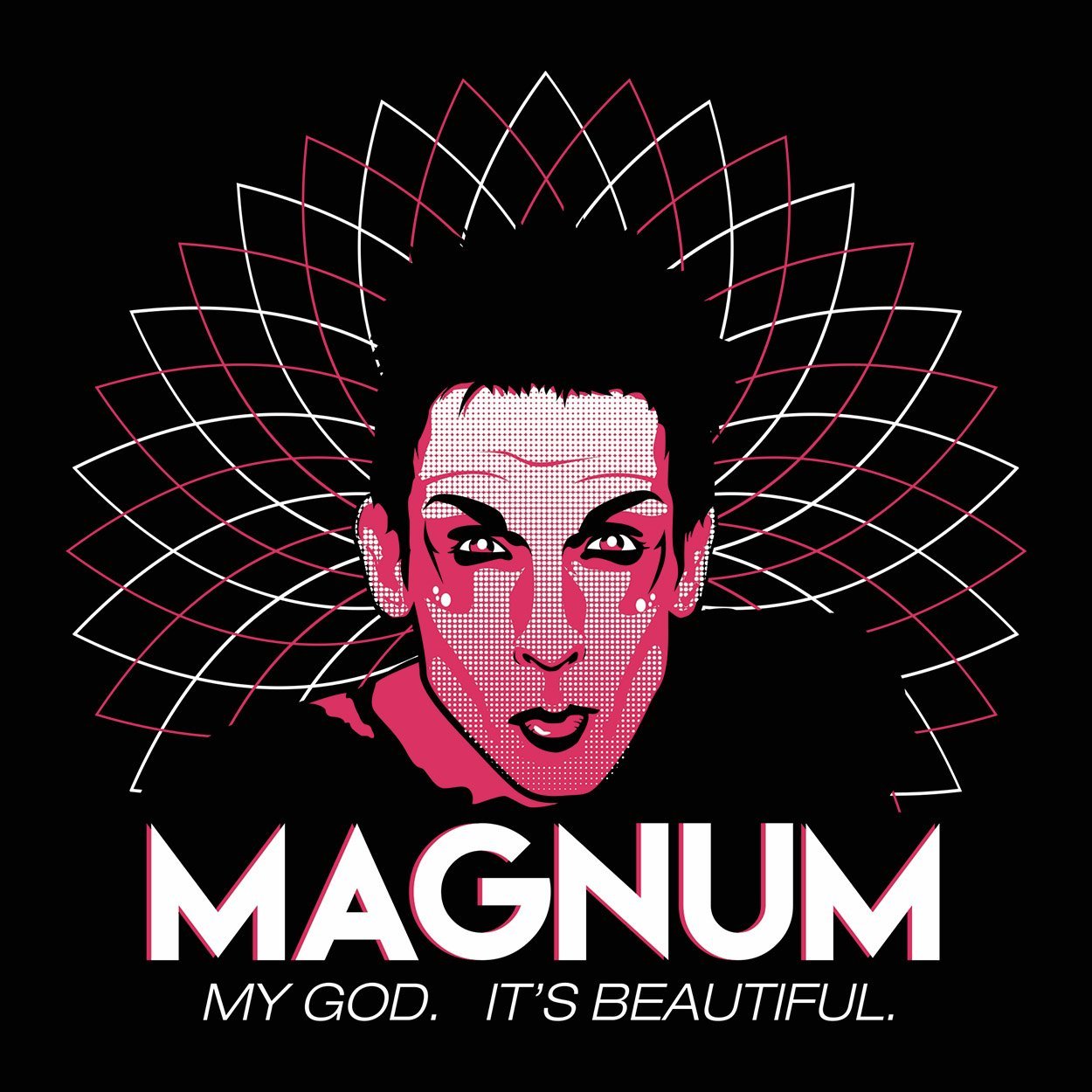 Magnum My God It's Beautiful Men's Tri-Blend T-Shirt