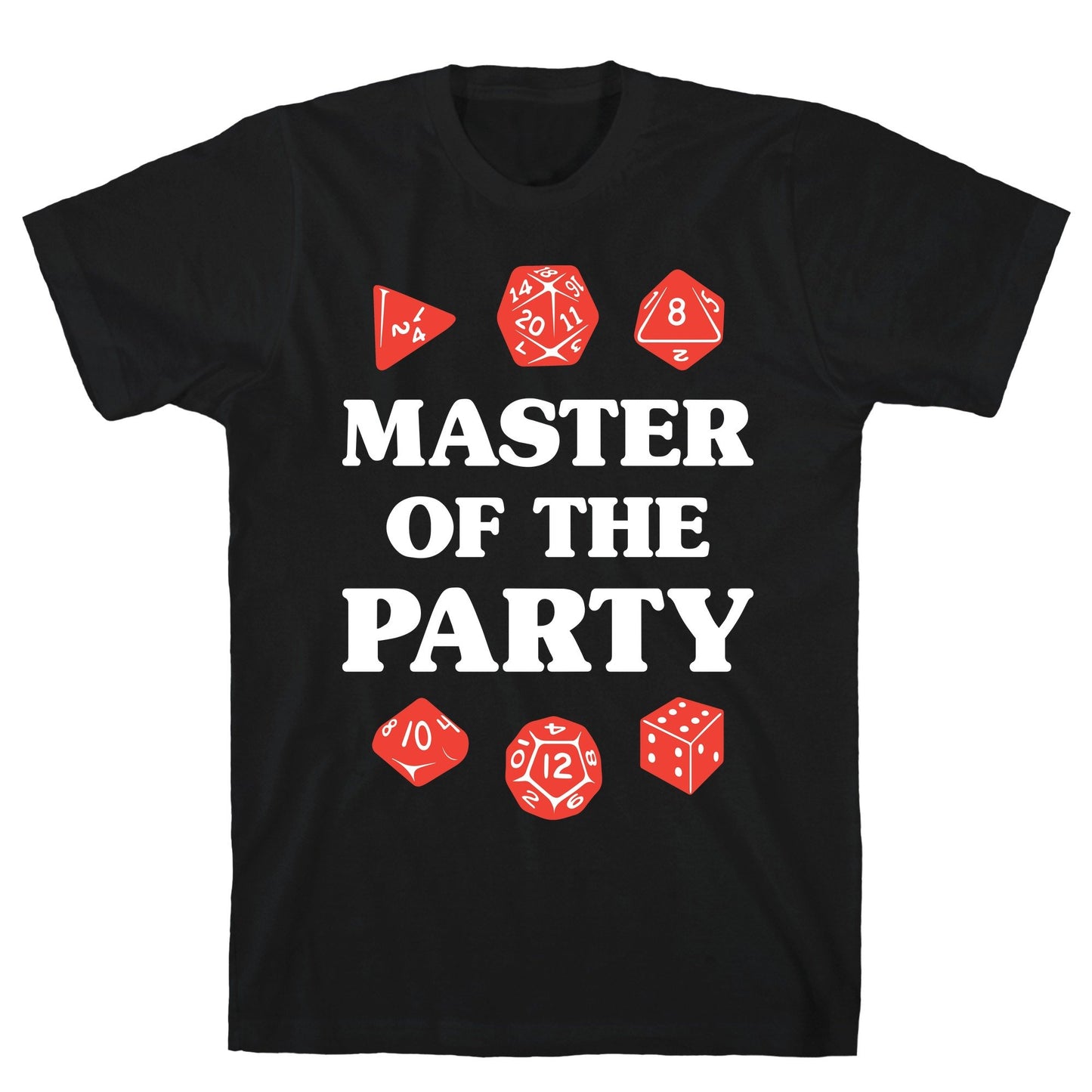 Master of the Party Black Unisex Cotton Tee
