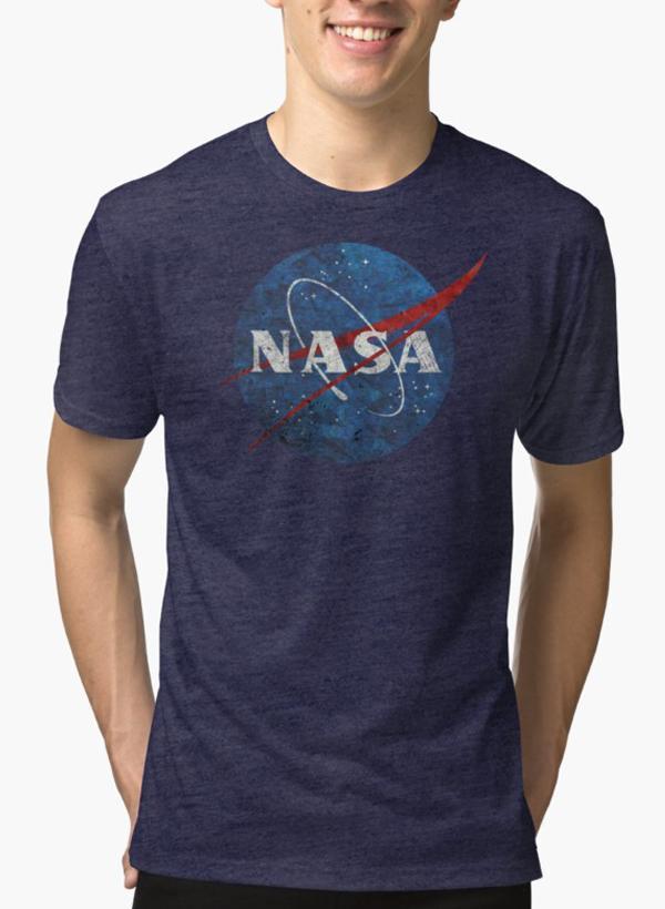 NASA Vintage Emblem Purple T-shirt