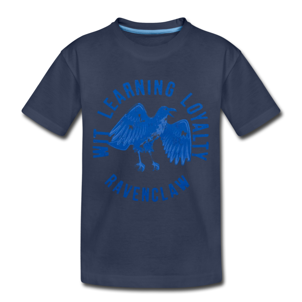 Ravenclaw pride- true to size-Kids' Premium T-Shirt - navy