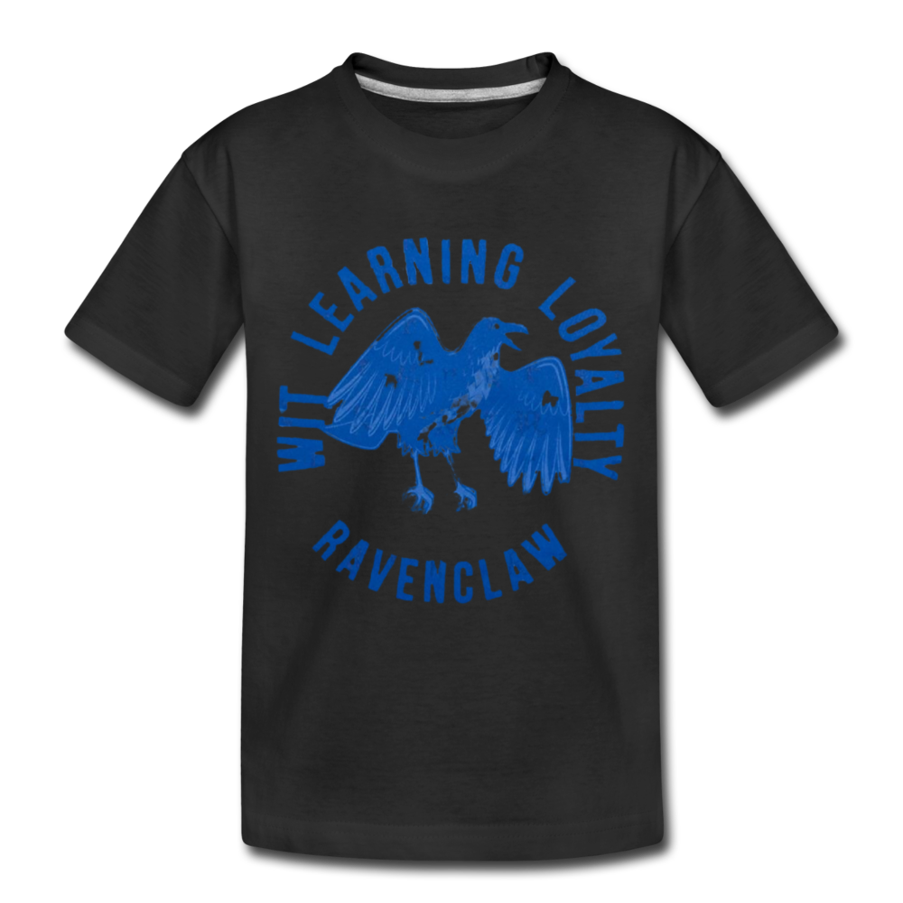 Ravenclaw pride- true to size-Kids' Premium T-Shirt - black