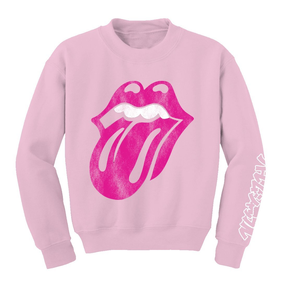 Rolling Stones | Pink Stencil Tongue Fleece