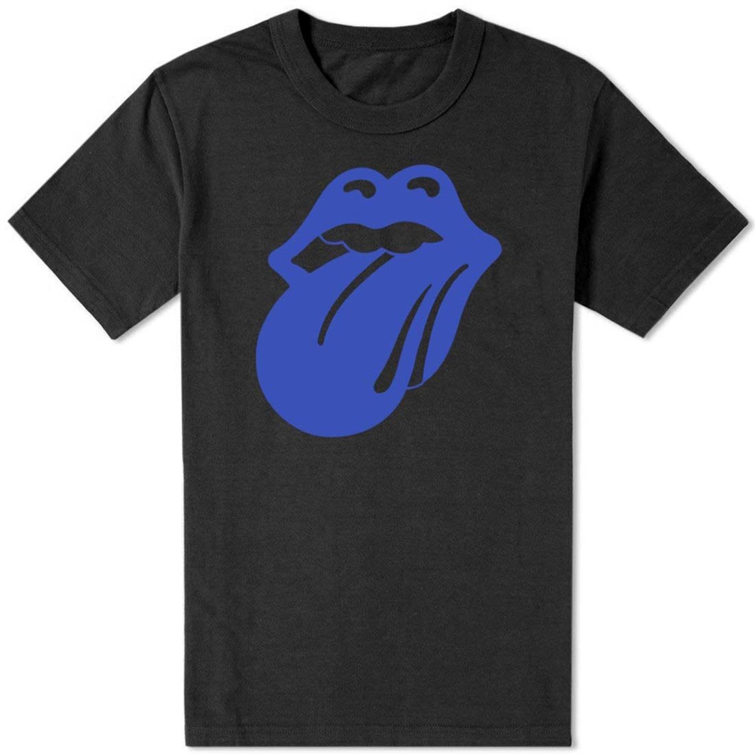 Rolling Stones Tongue Logo - Mens Black T-Shirt