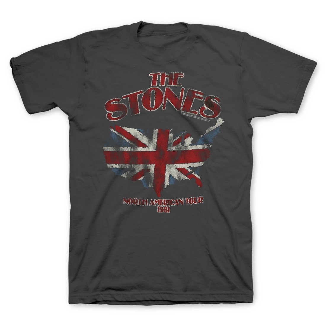 Rolling Stones | Union Jack U.S. Map 81 T-Shirt