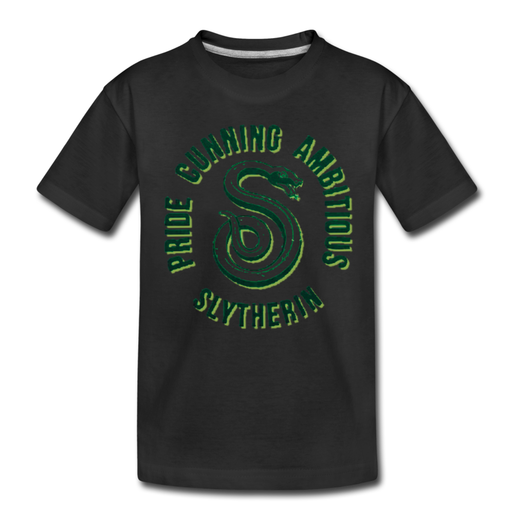Slytherin pride- Kids' Premium T-Shirt - black