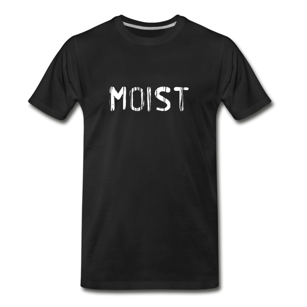 Moist (White Ink) Men's  Premium T-Shirt - black