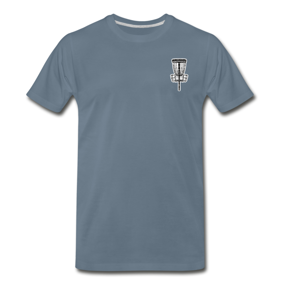 Throws Before Bros- Curved Logo-Unisex Premium T-Shirt - steel blue