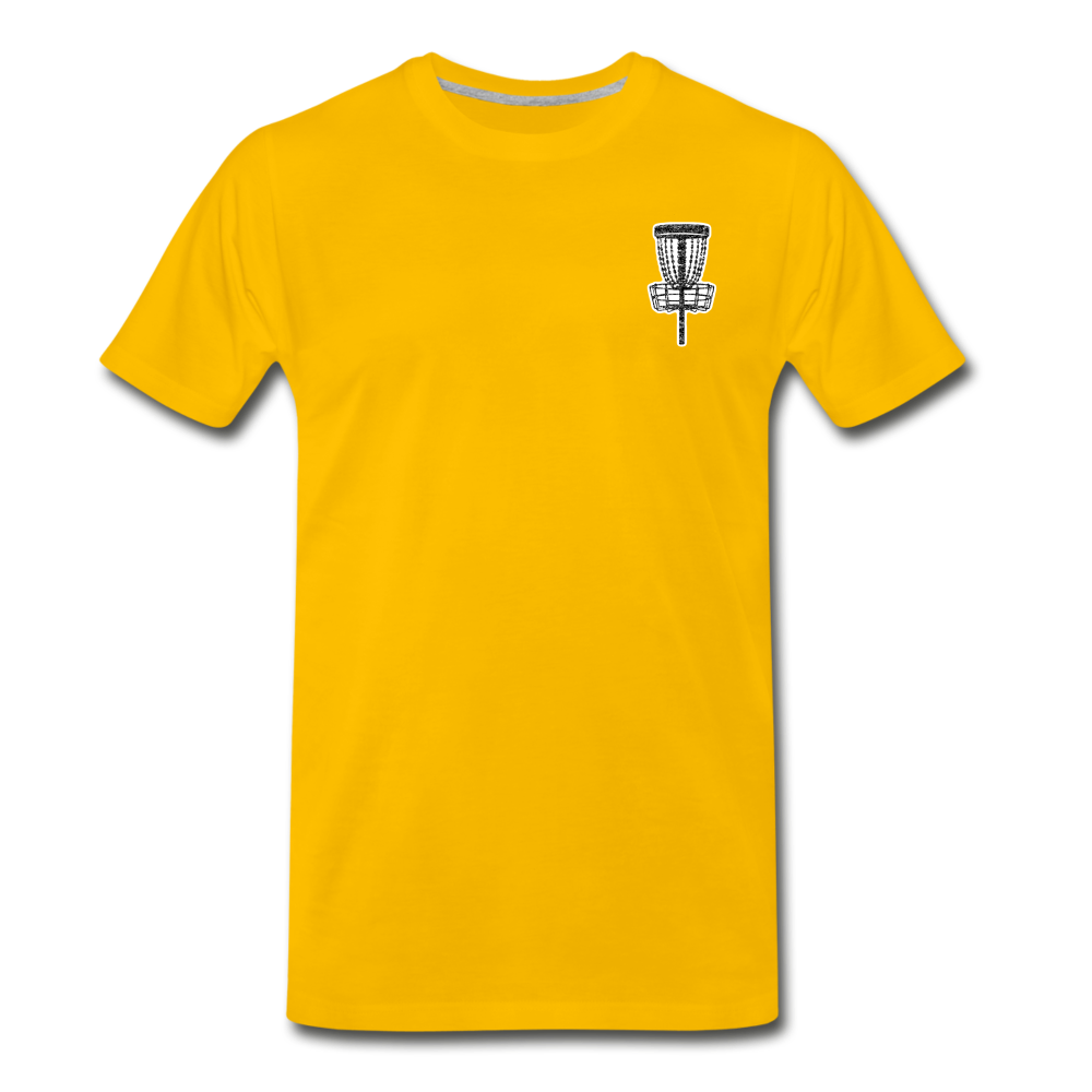 Throws Before Bros- Curved Logo-Unisex Premium T-Shirt - sun yellow