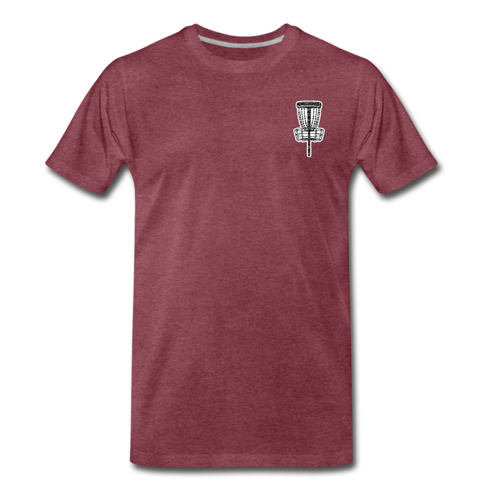 Throws Before Bros- Curved Logo-Unisex Premium T-Shirt - heather burgundy