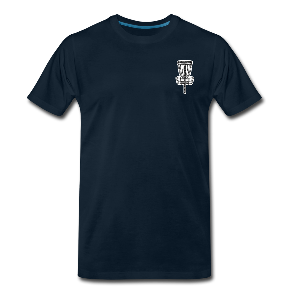 Throws Before Bros- Curved Logo-Unisex Premium T-Shirt - deep navy