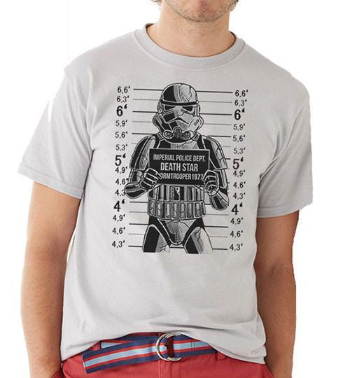 Star Wars Busted! Stormtrooper Mug Shot Unisex T-Shirt
