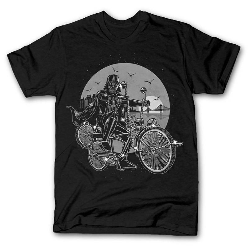 Star Wars Darth Vader Riding a Bicycle Unisex T-shirt