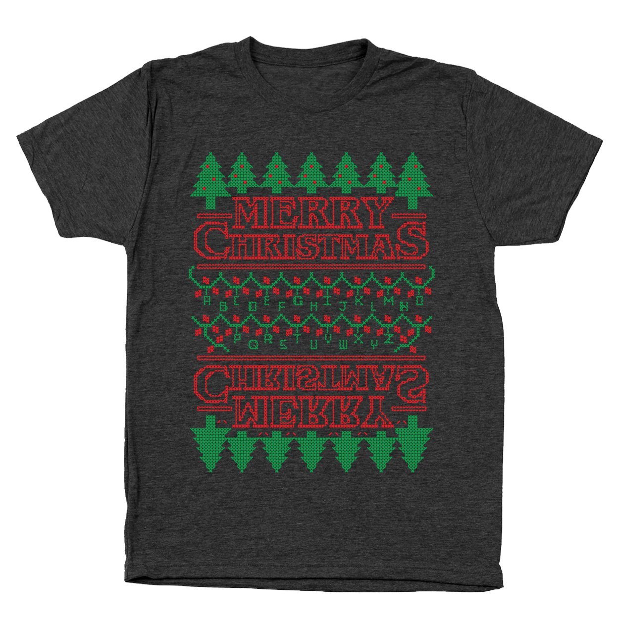 Strange Merry Christmas Men's Tri-Blend T-Shirt
