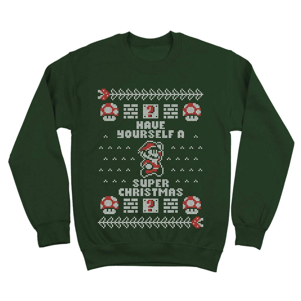 Super Merry Christmas Mario Bros Crewneck Sweatshirt