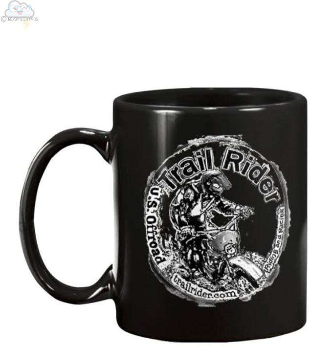 Trail Rider -11oz Ceramic Mug - Black / 11OZ - Mugs