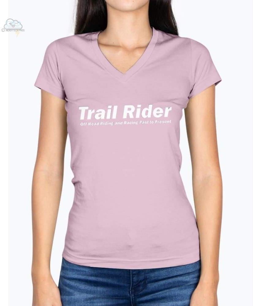 Trail Rider-Fruit of the Loom Ladies - V Neck Tee - Classic Pink / S - Shirts