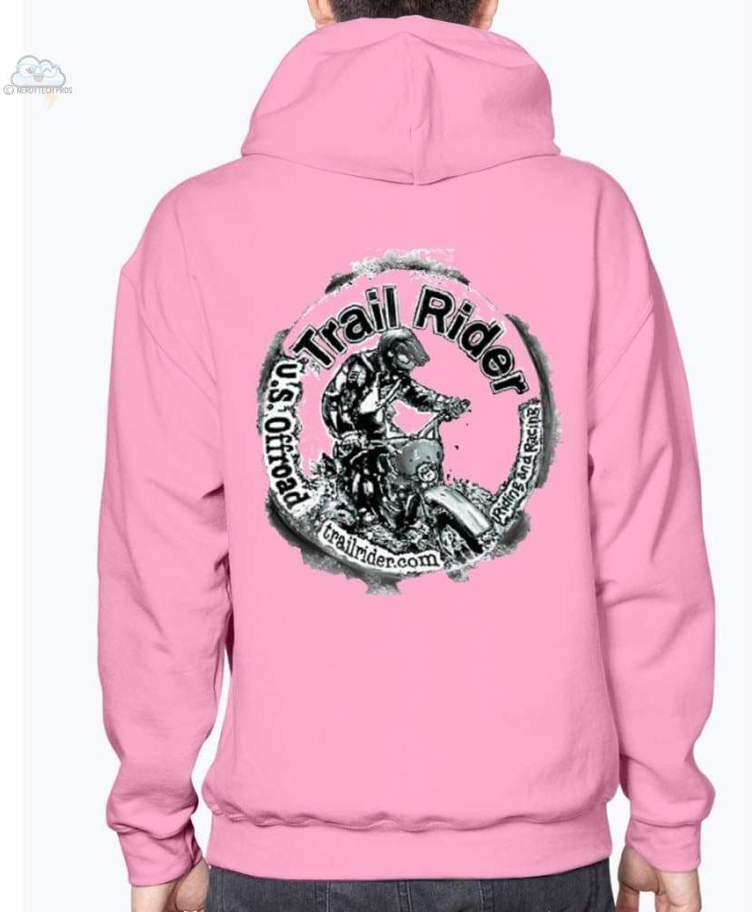 Trail Rider- Gildan- Hoodie - Safety Pink / S - Sweatshirts