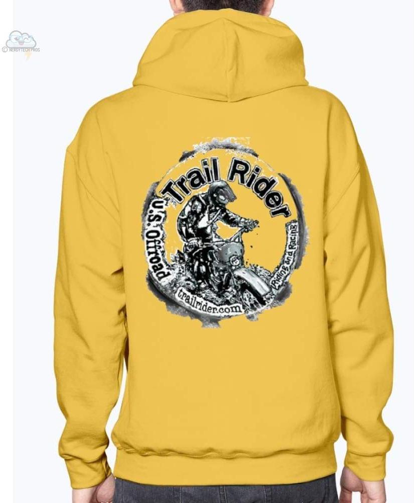 Trail Rider- Gildan- Hoodie - Gold / S - Sweatshirts