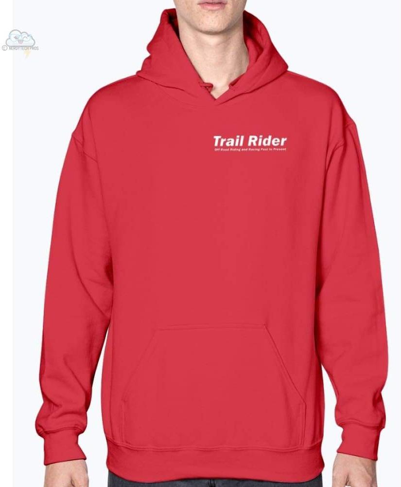 Trail Rider- Gildan- Hoodie - Cherry Red / S - Sweatshirts