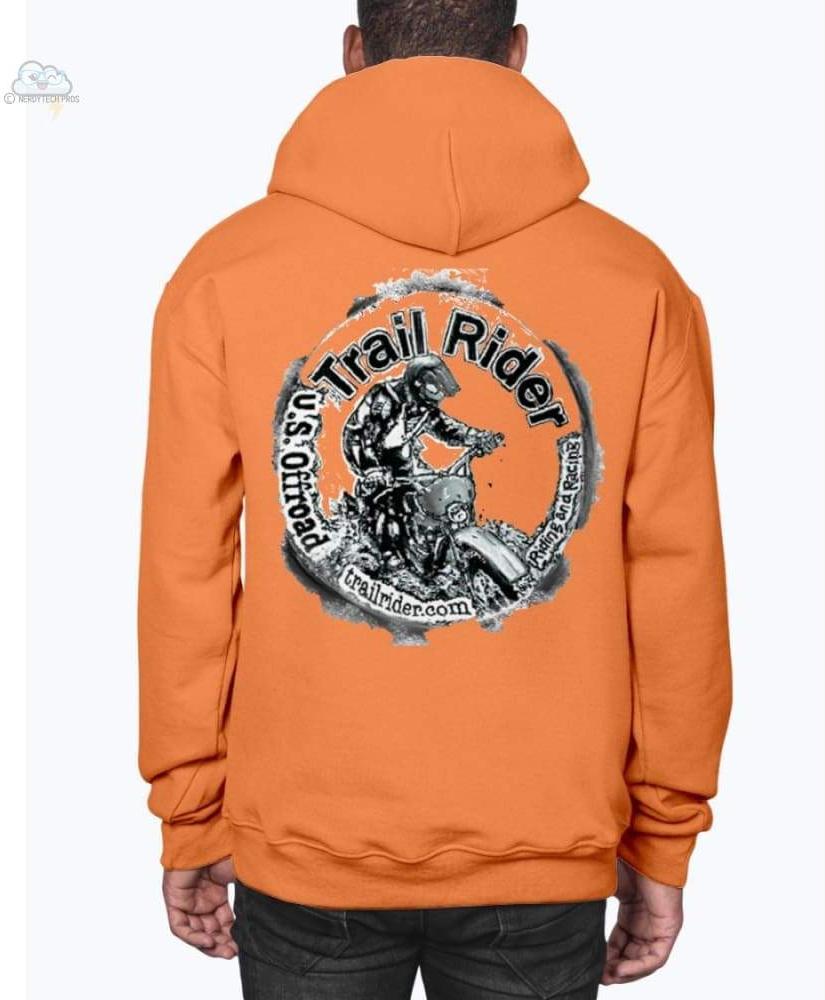 Trail Rider- Jerzees - Unisex Hoodie - Burnt Orange / S - Sweatshirts