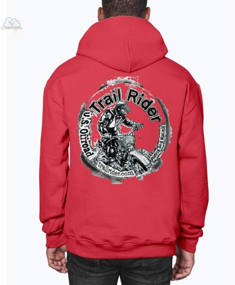 Trail Rider- Jerzees - Unisex Hoodie - True Red / S - Sweatshirts