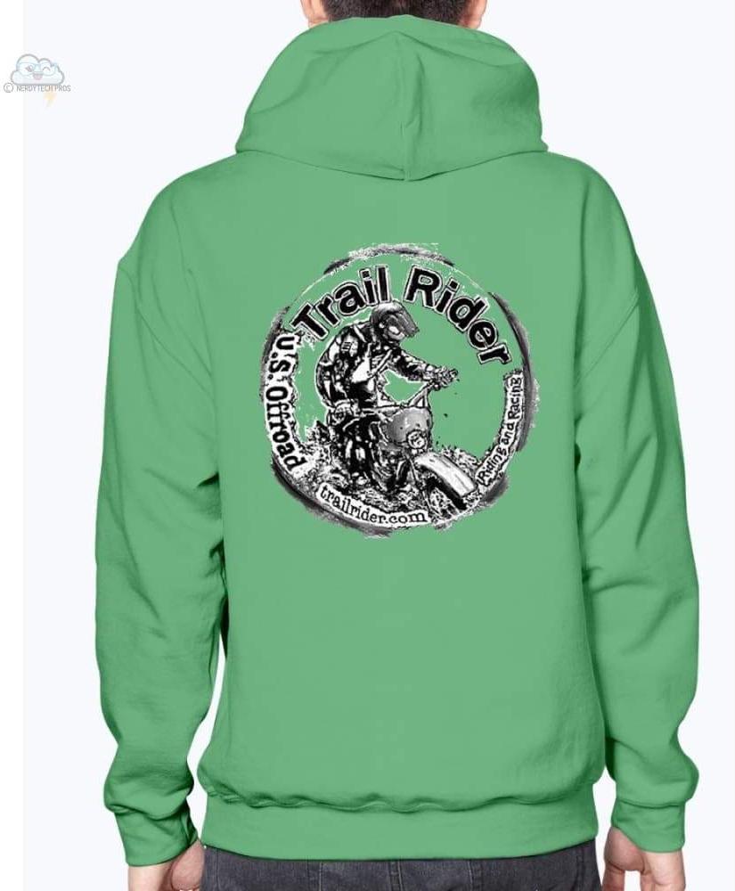 Trail Rider- Unisex- Gildan Hoodie - Irish Green / S - Sweatshirts