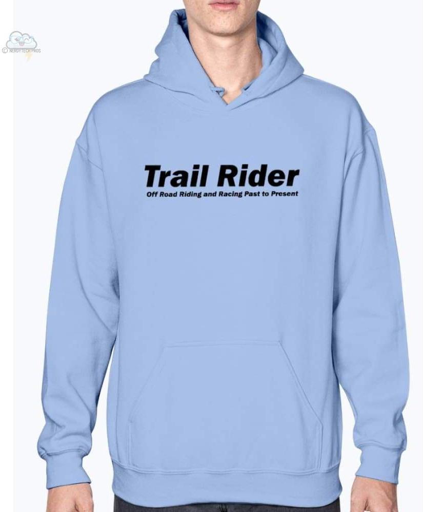 Trail Rider- Unisex- Gildan Hoodie - Carolina Blue / S - Sweatshirts