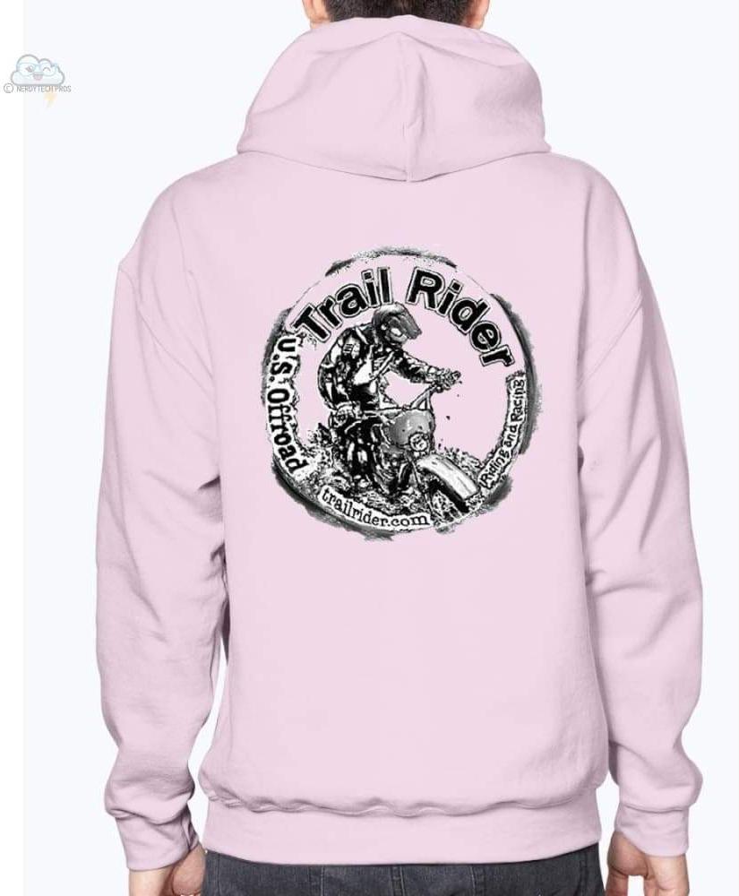 Trail Rider- Unisex- Gildan Hoodie - Light Pink / S - Sweatshirts