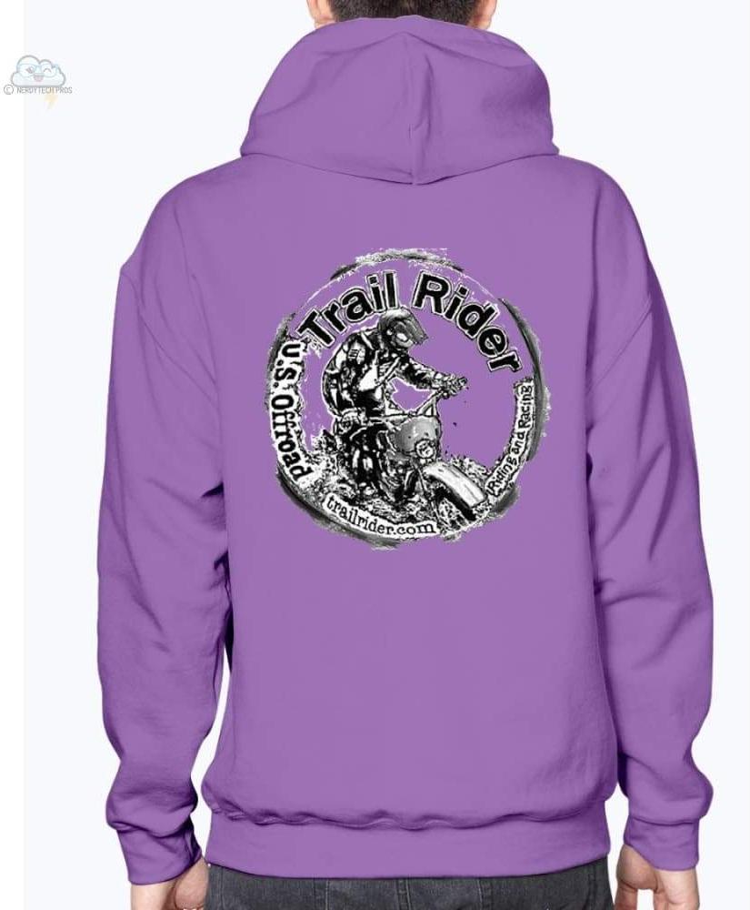 Trail Rider- Unisex- Gildan Hoodie - Purple / S - Sweatshirts
