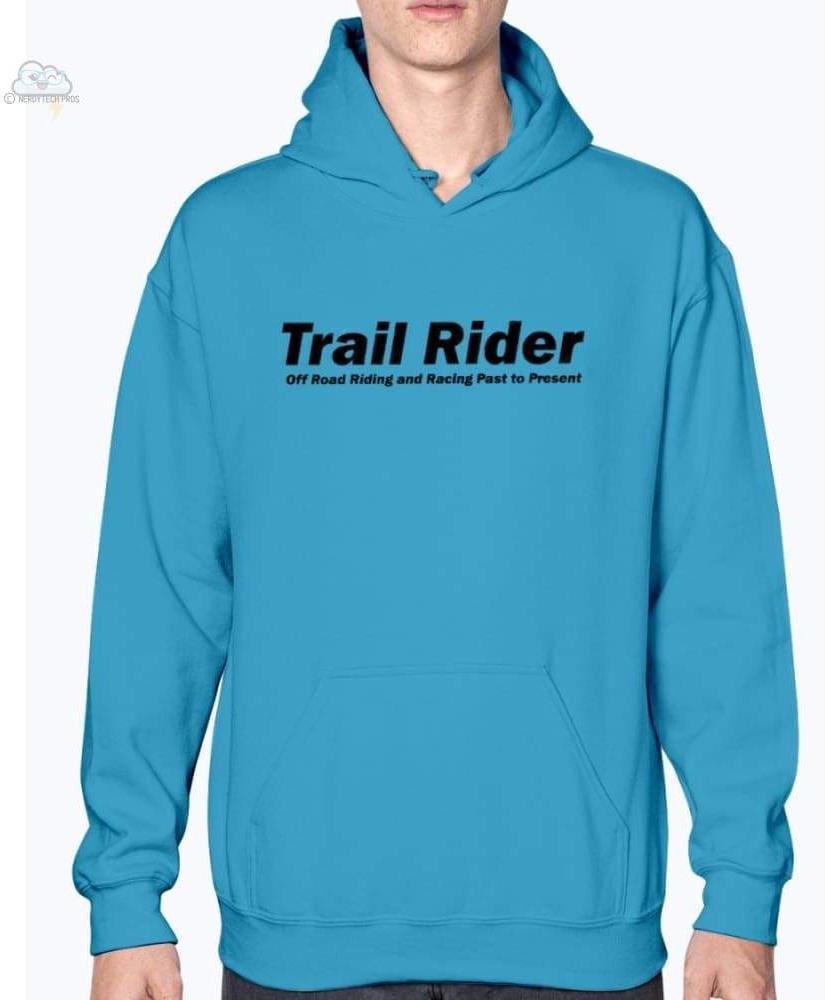 Trail Rider- Unisex- Gildan Hoodie - Sapphire / S - Sweatshirts