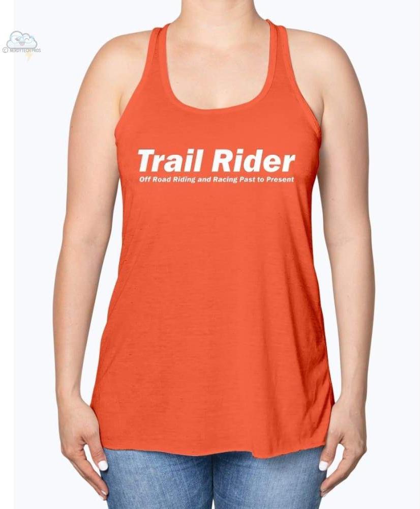 Trail Rider - Womens - Bella Flowy Racerback Tank - Coral / XS - Shirts
