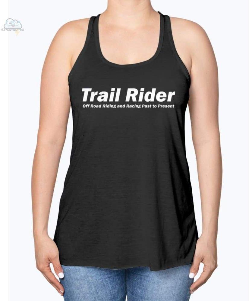 Trail Rider - Womens - Bella Flowy Racerback Tank - Black / XS - Shirts