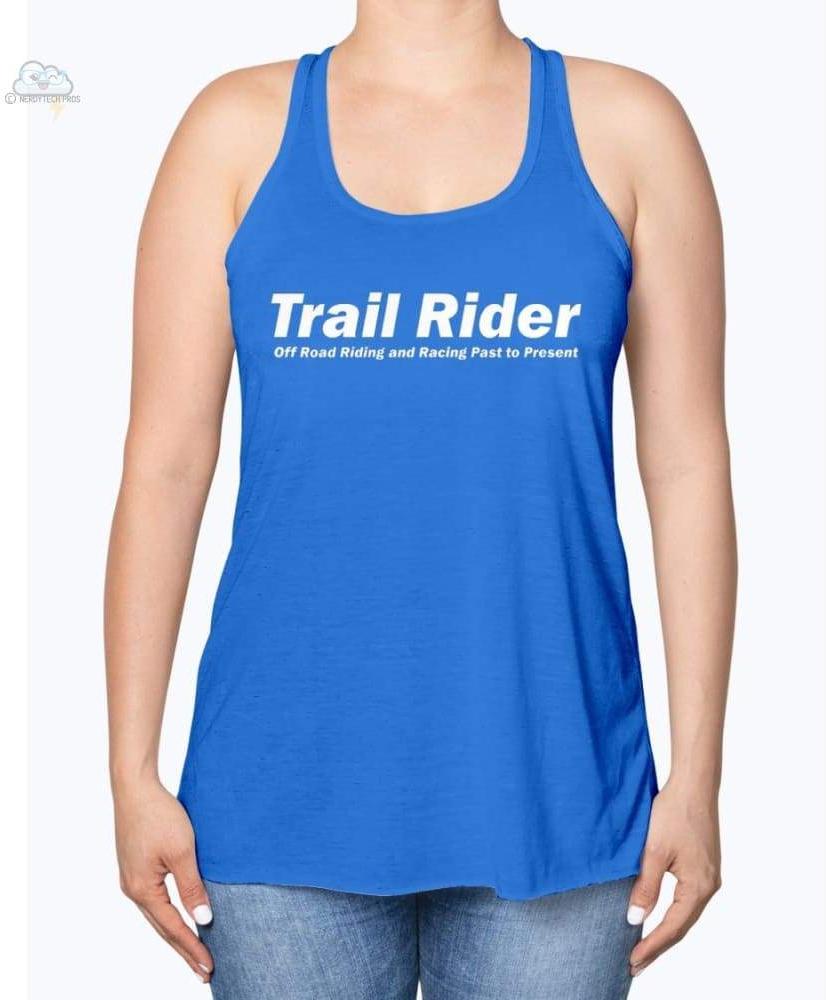 Trail Rider - Womens - Bella Flowy Racerback Tank - True Royal / XS - Shirts