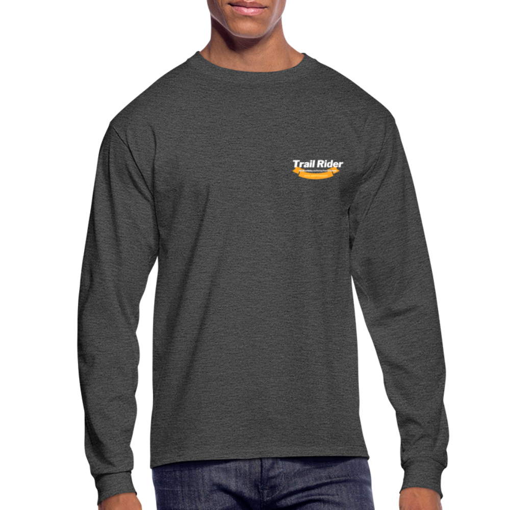TrailRider 50th Anniversary- Men's Long Sleeve T-Shirt(fruit of the loom brand) - heather black
